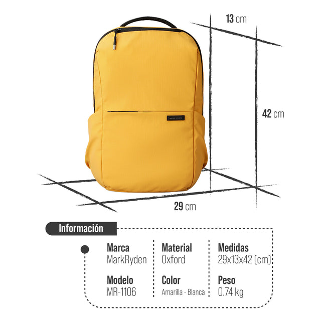 Mochila Ultraligera, Fresca y Aesthetic para Laptop de hasta 17” Mark Ryden MR1106