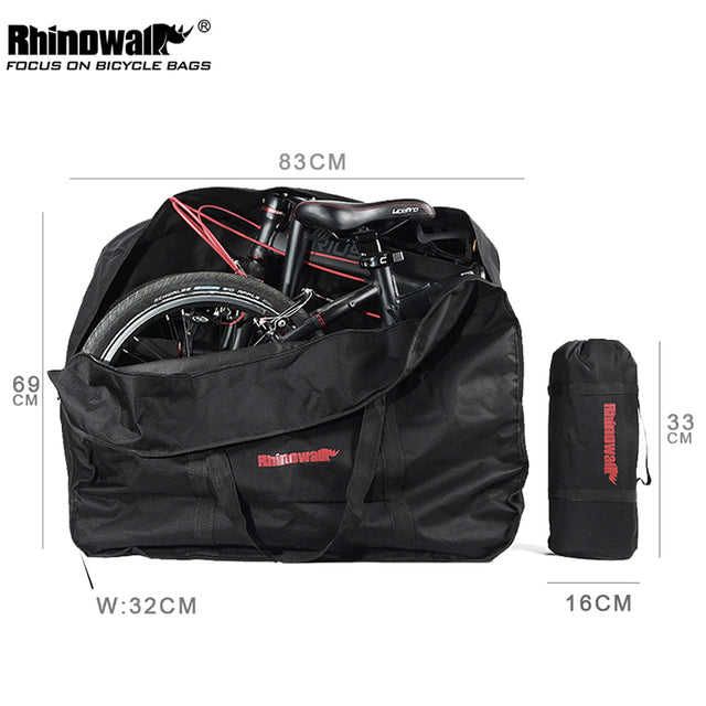 Rhinowalk - Bolsa para bicicleta plegable con funda. RW-RK20
