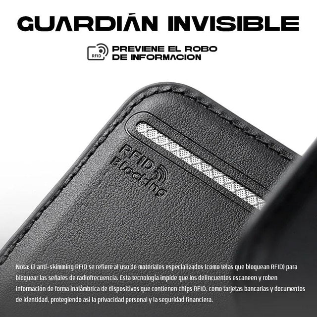 Tarjetero plegable MagSafe delgado para llevar con estilo todos los días MR21