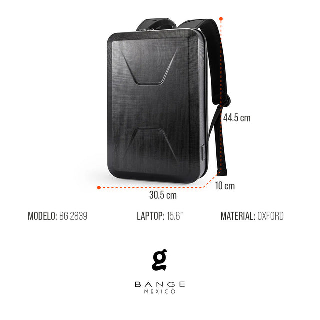 Mochila futurista de tapa dura Bange Modelo BG-2839