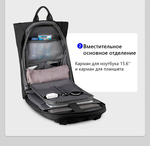 Mochila Mark Ryden. Bolsillo antirrobo con correas acolchadas. Repelente al agua. Para laptop de 15.6″ y tablet 9.7″. Modelo 1696