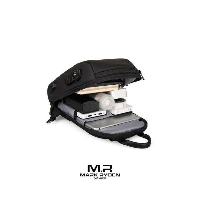 Bandolera Antirrobo con Candado TSA Mark Ryden MR7039 para iPad 9.7” | Puerto USB