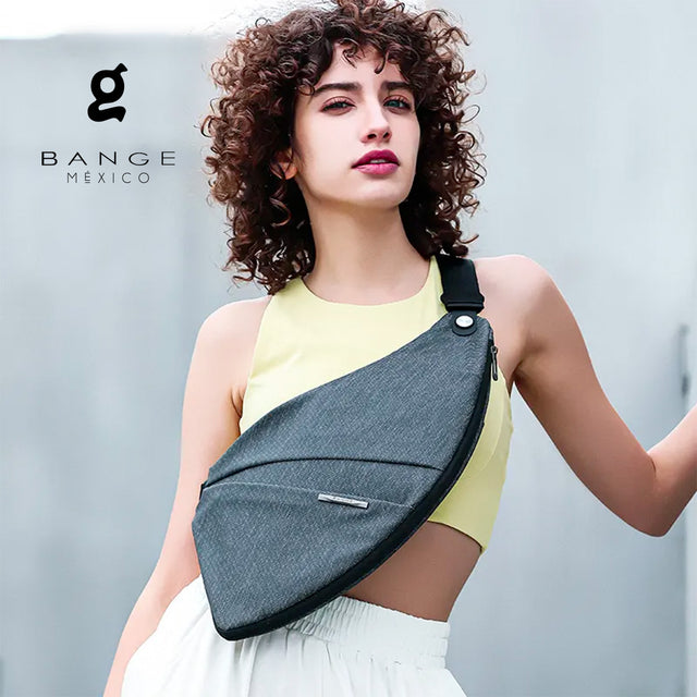 Bandolera Cruzada Urbana Bange BG-7378 | Expandible con Bolsillo para Botella