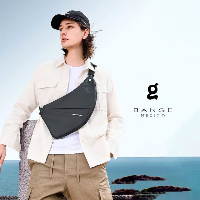 Bandolera Cruzada Urbana Bange BG-7378 | Expandible con Bolsillo para Botella