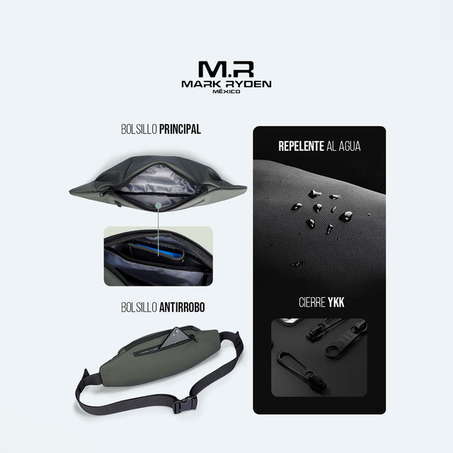 Bandolera Mark Ryden MR3332 | 2 en 1: Úsala como Riñonera o Cruzada al Hombro