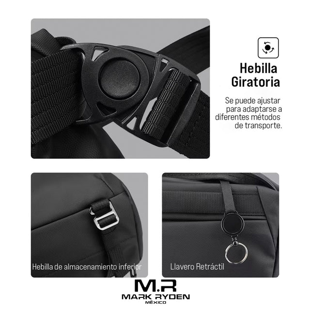 Bolso cruzado Mark Ryden MR124 | Correa ajustable y Repelente al agua