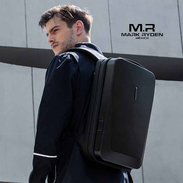Mochila Futurista Mark Ryden MR7612 | Tapa Dura Antirrobo, puerto USB + USB C integrados