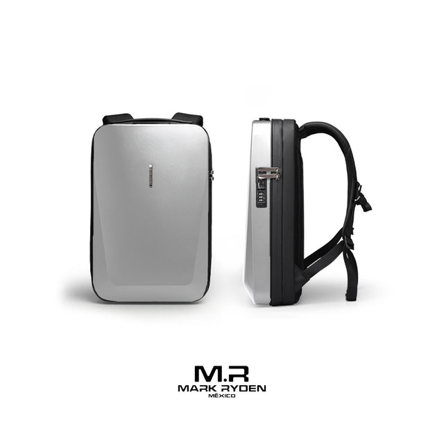 Mochila Futurista Mark Ryden MR7612 | Tapa Dura Antirrobo, puerto USB + USB C integrados