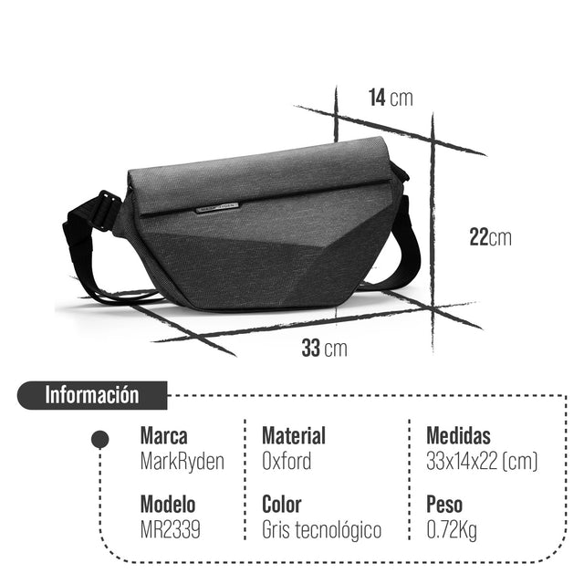 Bandolera geométrica Mark Ryden Modelo MR 2339