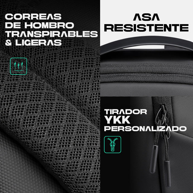 Mochila Mark Ryden Impermeable Minimalista para Laptop 15” – Ligera, Moderna y de Alta Durabilidad MR 2408