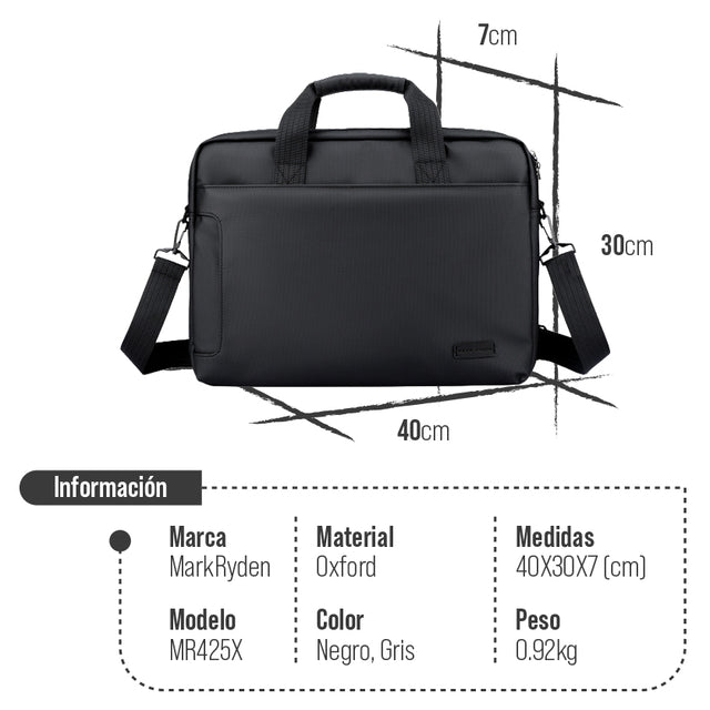 Maletín Mark Ryden Multicapa Impermeable para Laptop – Profesional, Ligero y de Gran Capacidad MR 425X