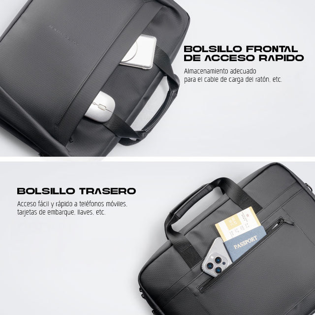 Maletín Mark Ryden Ligero para Laptop – Impermeable, Elegante y de Uso Profesional MR 616X