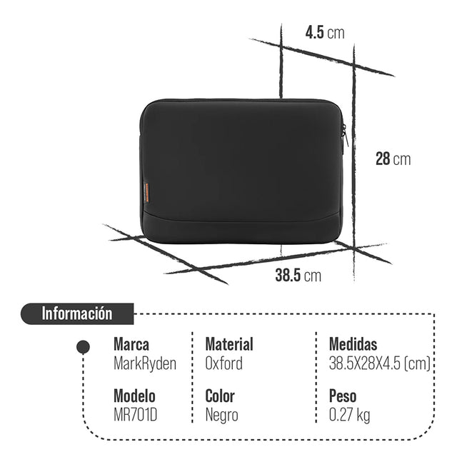 Funda para Laptop Mark Ryden Ultrafina con Protección 360° MR 701D