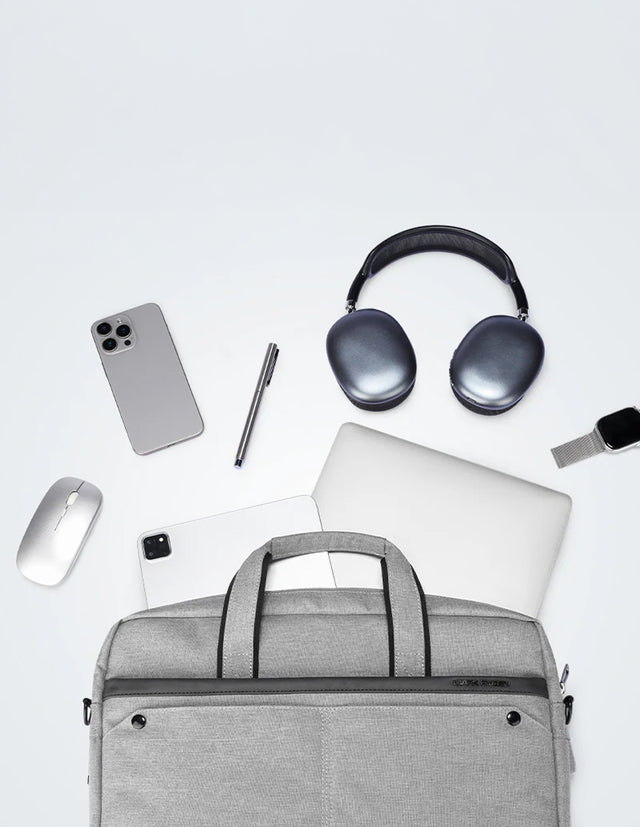 Maletín Moderno para Laptop 14” | Expandible, Impermeable y de Estilo Mark Ryden MR 8001X