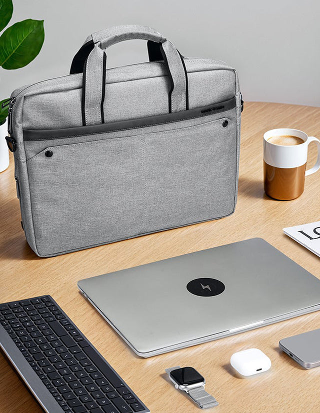 Maletín Moderno para Laptop 14” | Expandible, Impermeable y de Estilo Mark Ryden MR 8001X