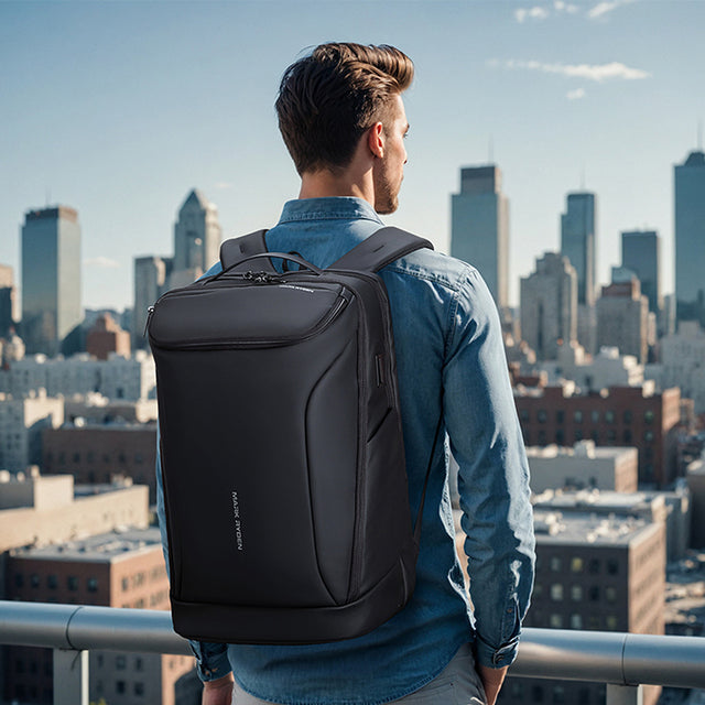Mochila Ejecutiva Antirrobo para Laptop 17.3” con Puerto USB, Apertura 180° y Capacidad de 30L – MR 9031YSJKR