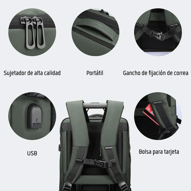 Mochila Ejecutiva Mark Ryden MR9299 para Laptop 17” | Diseño Clásico Y Cómodo