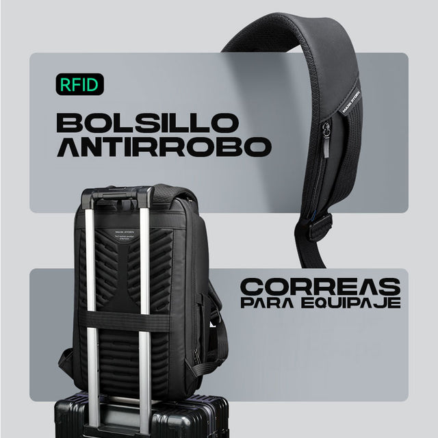 Mochila Mark Ryden de Gran Capacidad para Laptop – Profesional, Impermeable y para Trabajo y Viaje MR 9730