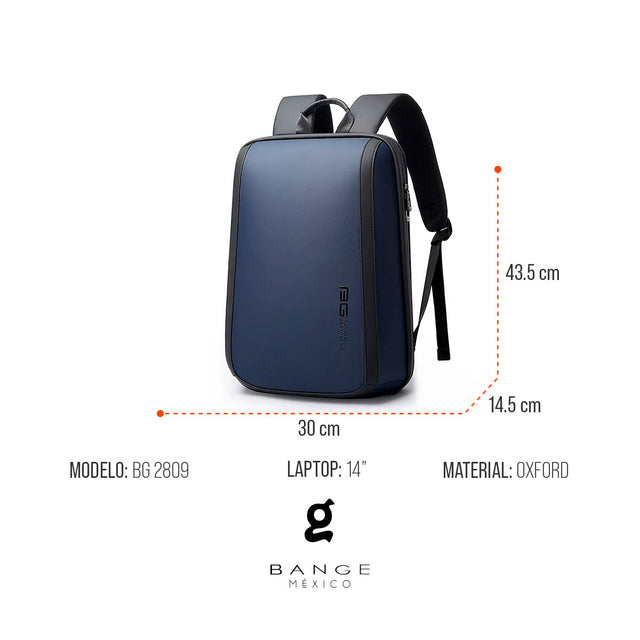 Mochila de Negocios para Laptop 14” Bange BG-2809 | Diseño Minimalista