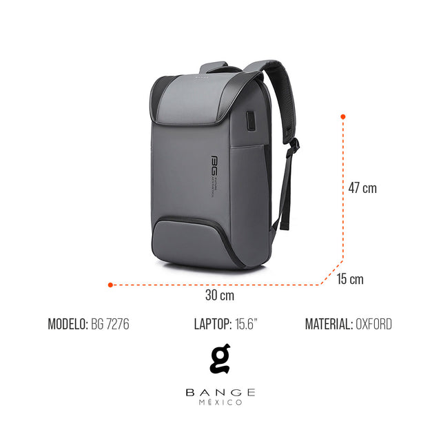 Mochila Antirrobo Aesthetic para Laptop 15.6” | Bange – Ejecutiva con Puerto USB y Estilo Moderno BG-7276