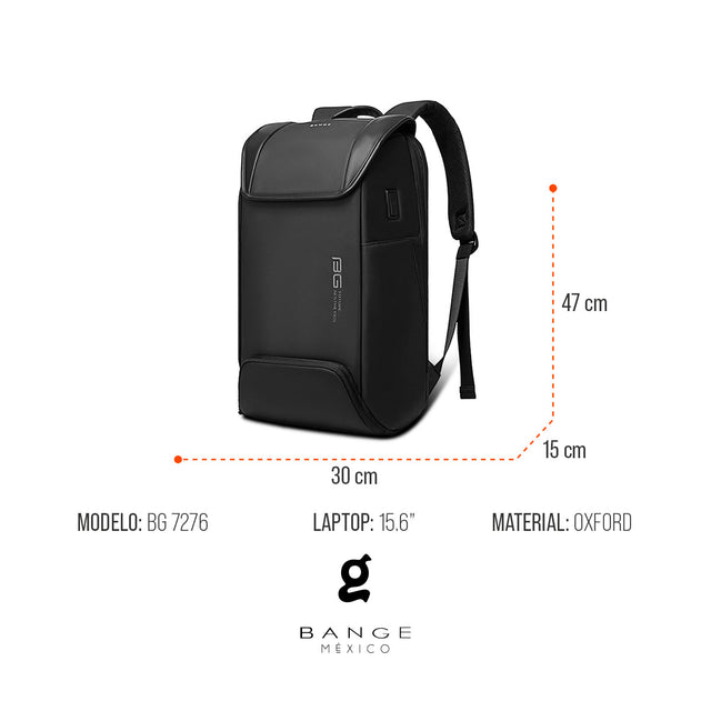 Mochila Antirrobo Aesthetic para Laptop 15.6” | Bange – Ejecutiva con Puerto USB y Estilo Moderno BG-7276