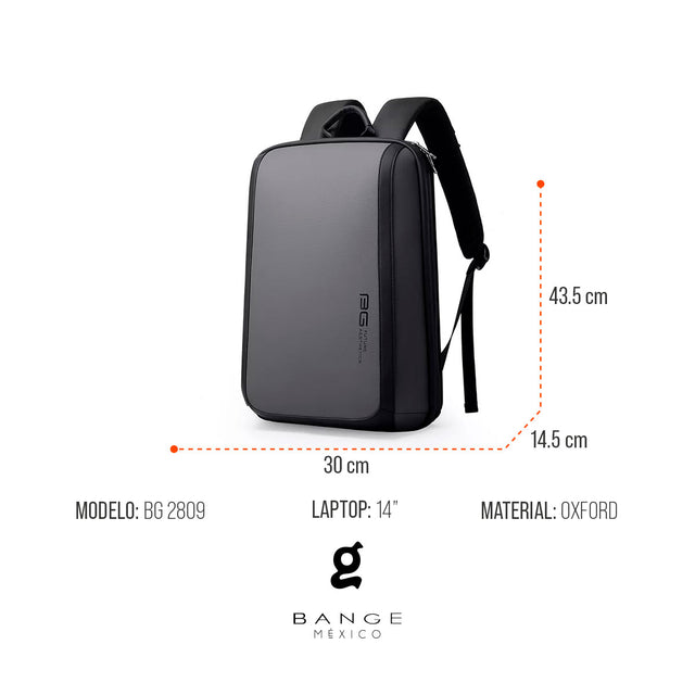Mochila de Negocios para Laptop 14” Bange BG-2809 | Diseño Minimalista