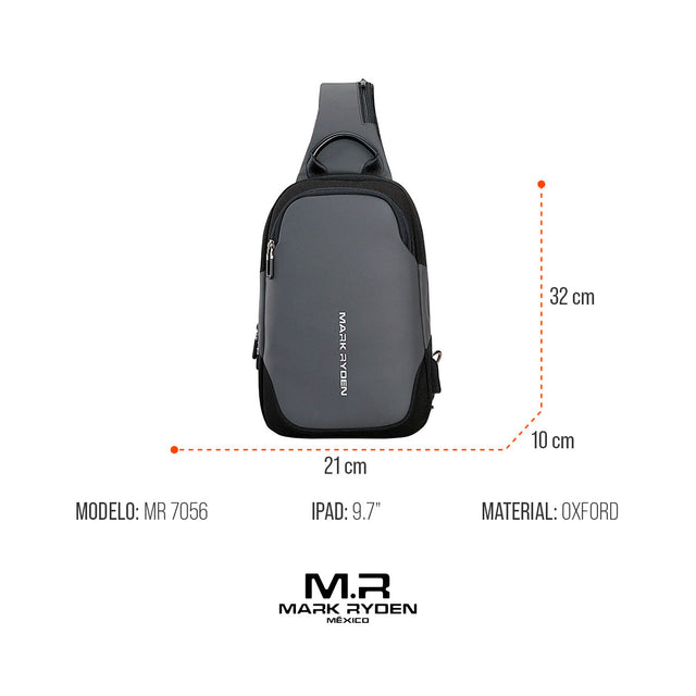 Mochila Cruzada Mark Ryden MR7056 | para Tablet 9.7” y con Puerto USB