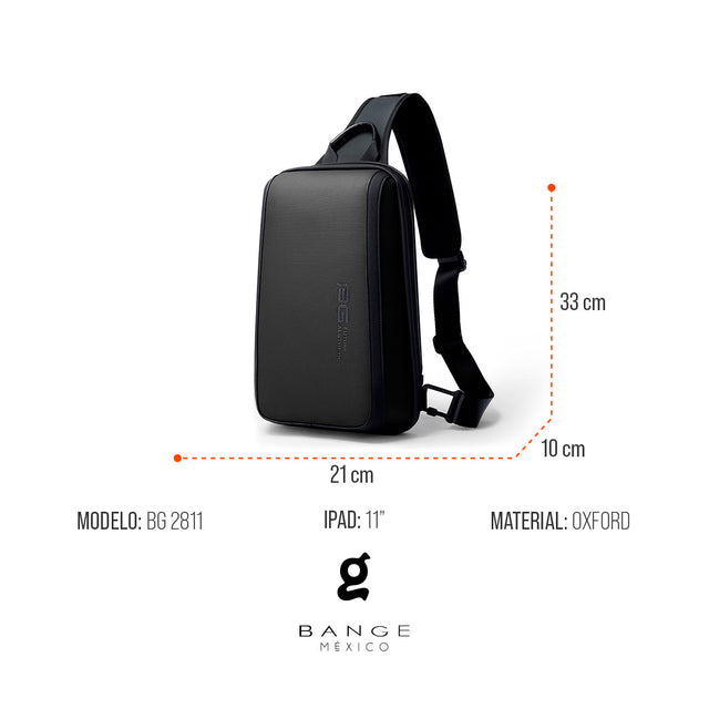Mochila Cruzada para Tablet 11" Bange BG-2811 | Moderna, Ligera y Resistente