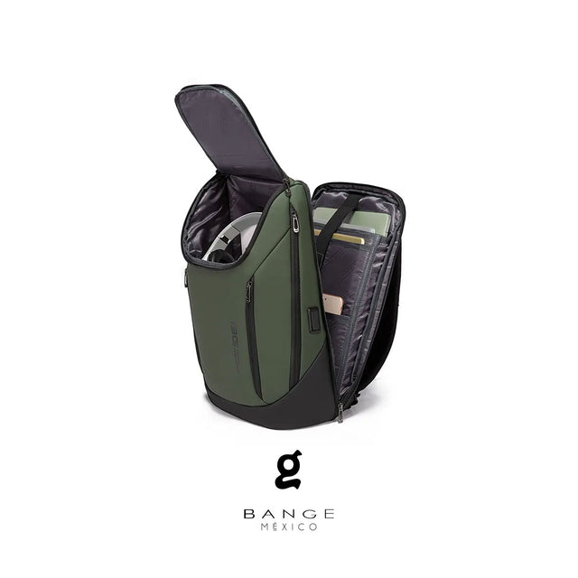 Mochila Ejecutiva Aesthetic con Puerto USB y Apertura 180° | Bange – Para Laptop de 15.6” y Viajes Urbanos BG-2517