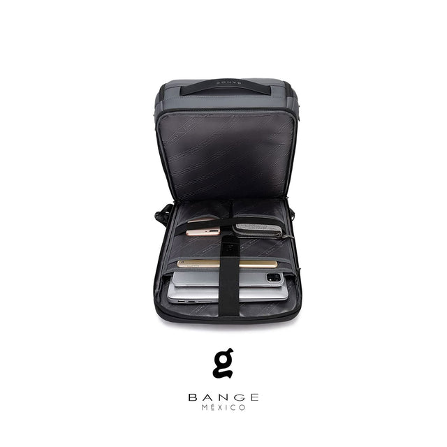 Mochila Ejecutiva Aesthetic con Puerto USB y Apertura 180° | Bange – Para Laptop de 15.6” y Viajes Urbanos BG-2517