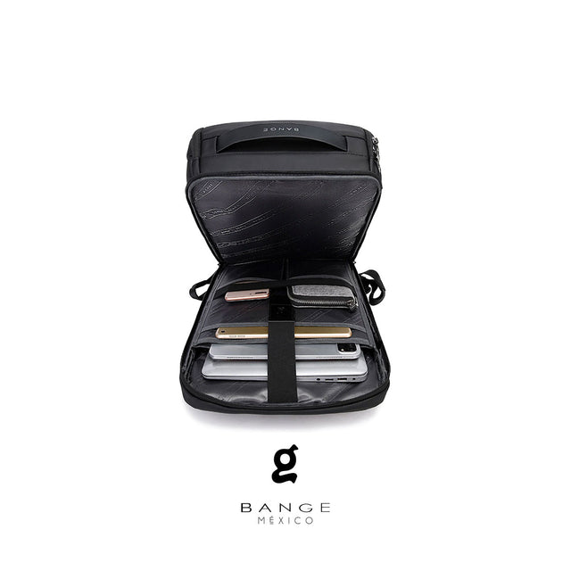 Mochila Ejecutiva Aesthetic con Puerto USB y Apertura 180° | Bange – Para Laptop de 15.6” y Viajes Urbanos BG-2517