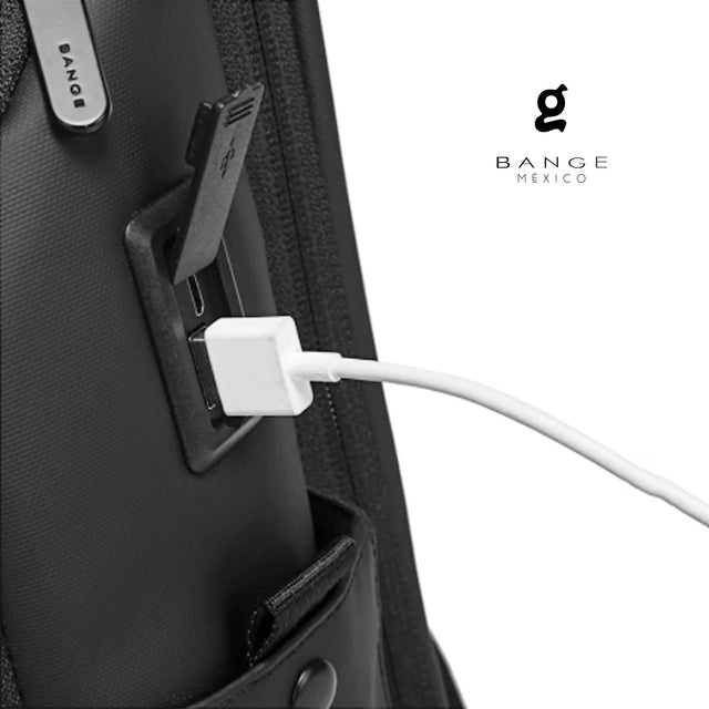 Mochila para Laptop 14.6" Bange BG-7267 | con Puerto USB y Diseño Ejecutivo