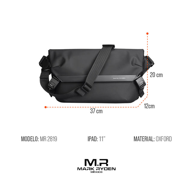 Mochila Bandolera Mark Ryden MR2819 | Capacidad 7L y Protección para iPad de 11”