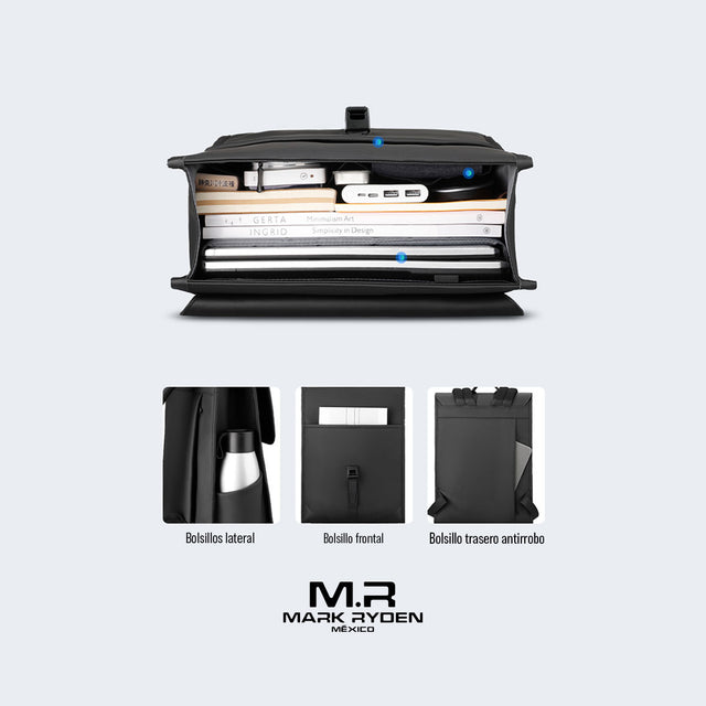 Mochila para Laptop Mark Ryden MR1611 - Repelente al Agua 15.6" | Elegante y Funcional