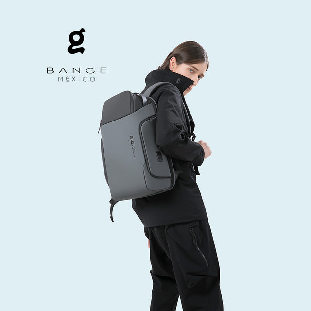 Mochila Ejecutiva Aesthetic para Laptop de 15.6” | Bange – Minimalista con Puerto USB y Apertura 180° BG-7277