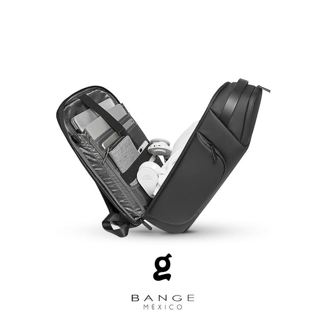 Mochila Ejecutiva Aesthetic para Laptop de 15.6” | Bange – Minimalista con Puerto USB y Apertura 180° BG-7277