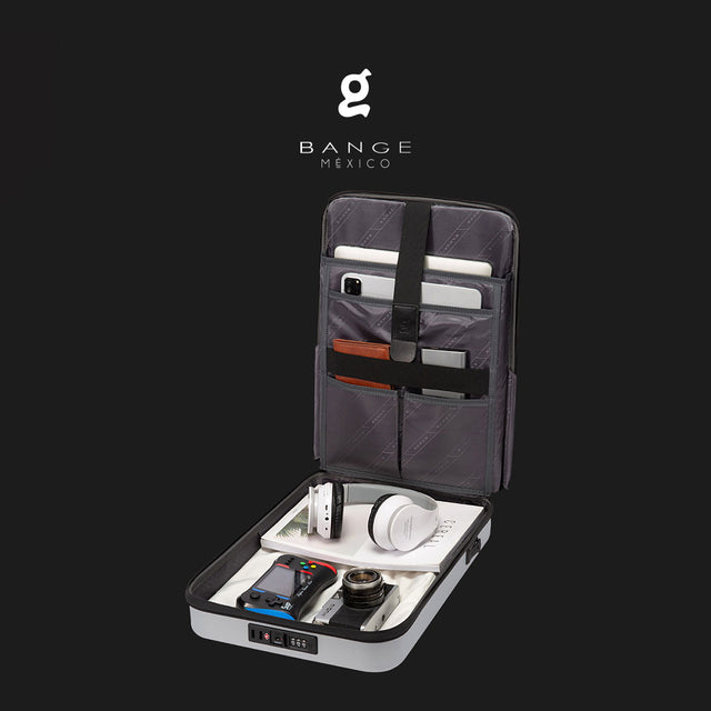 Mochila de Tapa dura Bange BG-7682-D | Impermeable y con Candado TSA