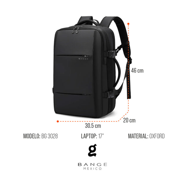 Mochila de viaje con bolsa al vacío Bange BG-3028
