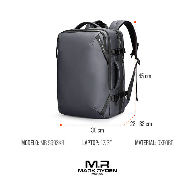 Mochila expandible para viajero Mark Ryden Modelo 9993_KR