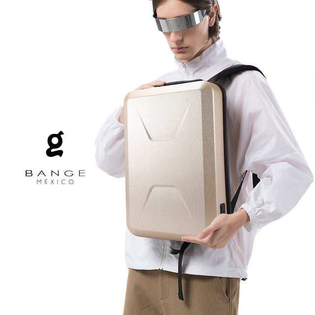 Mochila Futurista Bange BG-2839 | de Tapa Dura y con Candado Antirrobo TSA