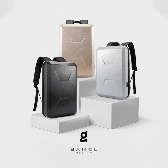 Mochila Futurista Bange BG-2839 | de Tapa Dura y con Candado Antirrobo TSA