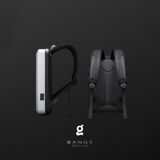 Mochila Futurista Bange BG-2839 | de Tapa Dura y con Candado Antirrobo TSA