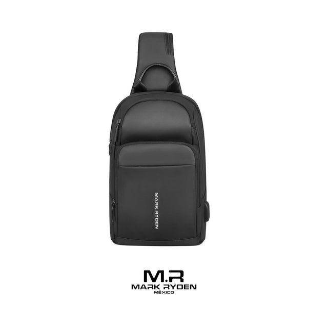 Mochila Escolar Mark Ryden MR7618: Bandolera Ejecutiva con Puerto USB y Diseño Impermeable