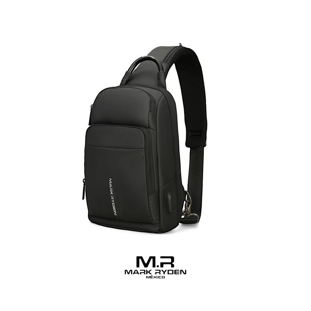 Mochila Escolar Mark Ryden MR7618: Bandolera Ejecutiva con Puerto USB y Diseño Impermeable