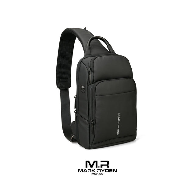Mochila Escolar Mark Ryden MR7618: Bandolera Ejecutiva con Puerto USB y Diseño Impermeable