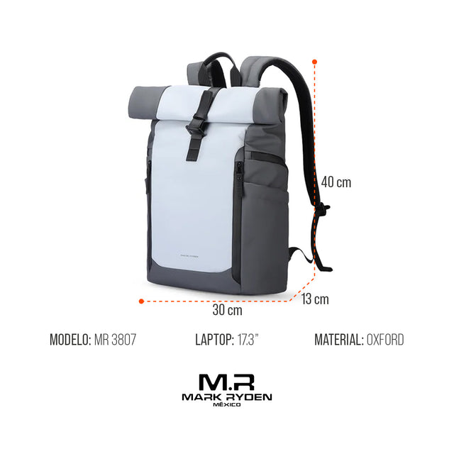 Mochila Expandible Mark Ryden Modelo 3807 | Con Silbato de Emergencia