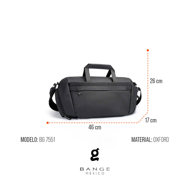 Maleta de viaje Bange BG-7551 | con Compartimento Húmedo y Diseño Repelente al Agua
