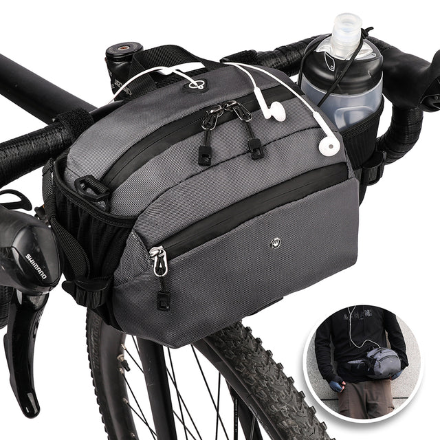 Rhinowalk Bolsa Manubrio Multifuncional Riñonera y Cangurera