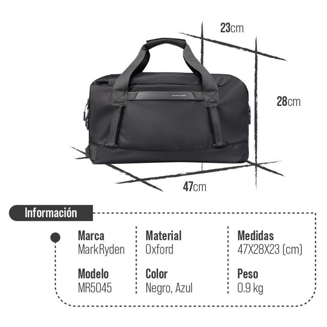 Bolsa de Viaje Mark Ryden Impermeable de Gran Capacidad – Duffle Deportiva para Gimnasio y Viajes MR 5045