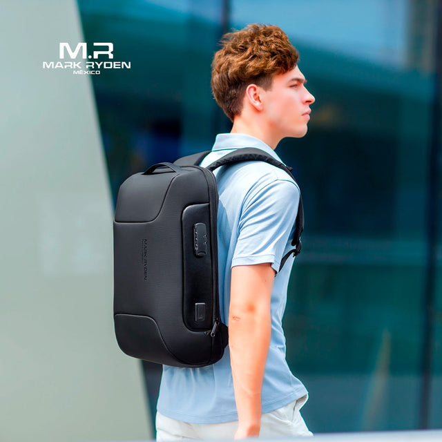 Mochila Antirrobo para Laptop 15.6” Mark Ryden MR9116 | con Puerto USB Tipo C y Candado TSA